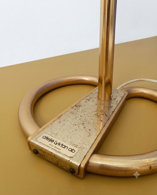 Lampada Terra Bumling Anders Pehrson Atelié Lyktan Anni '60 Ottone | 135cm | 91sw27318