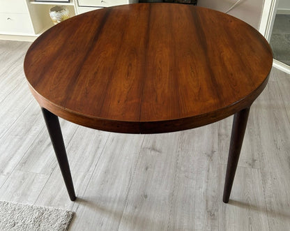 Tavolo rotondo Kai Kristensen design danese vintage anni 60 [93vnt] misure L.120+50 H.73 * E' IN ARRIVO A SETTEMBRE *