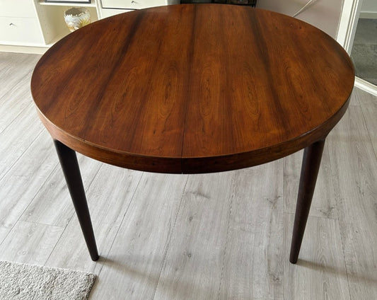 Tavolo rotondo Kai Kristensen design danese vintage anni 60 [93vnt] misure L.120+50 H.73 * E' IN ARRIVO A SETTEMBRE *