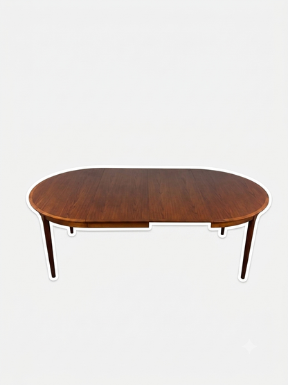 Tavolo rotondo teak Ø121 design danese vintage 1960 | 99ck2463