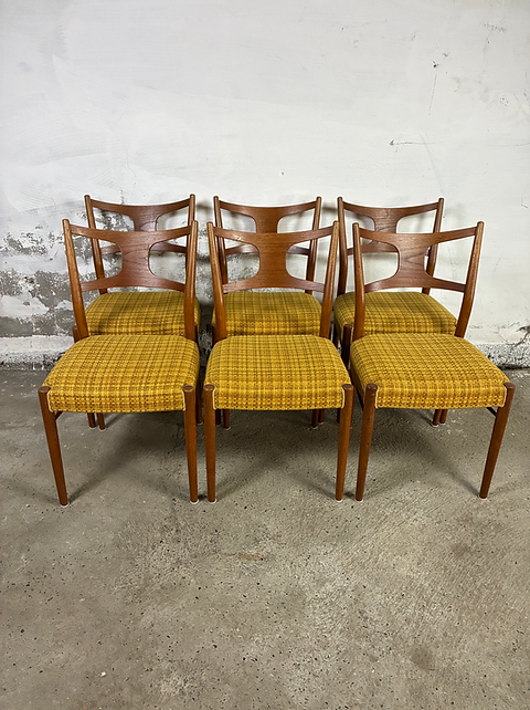 Sedie Kurt Østervig teak e faggio design danese vintage anni 60 [ck2222]