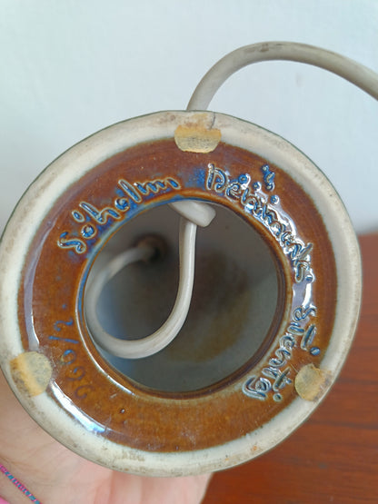 Lampada Tavolo Søholm Ceramica Danese Anni '60 | Blu