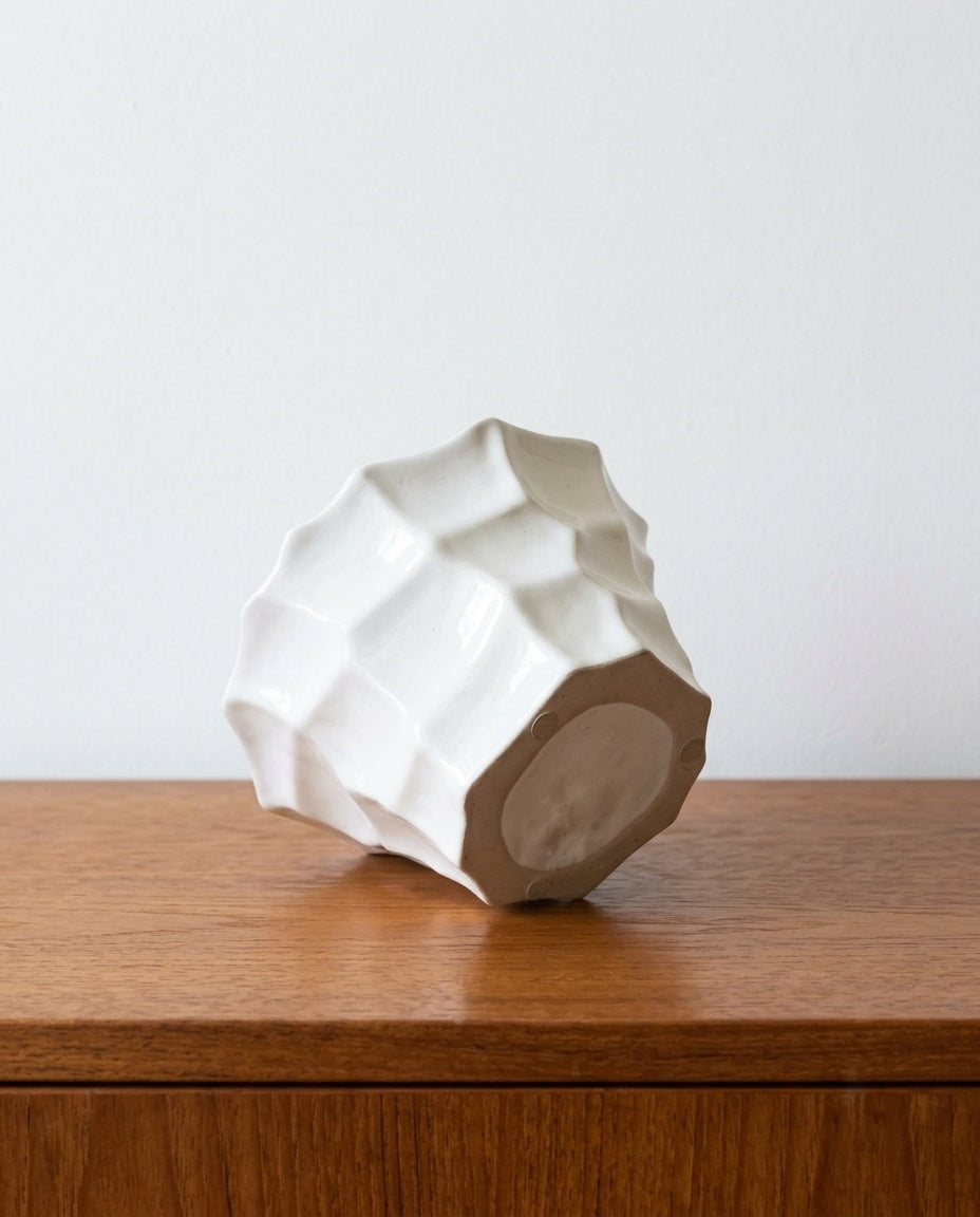 Vaso design scandinavo vintage anni 60 [76bianco]