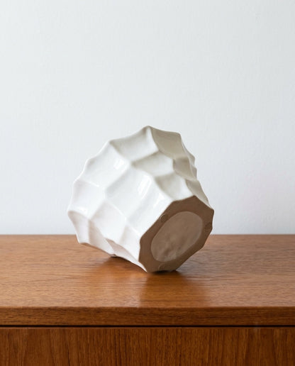 Vaso design scandinavo vintage anni 60 [76bianco]