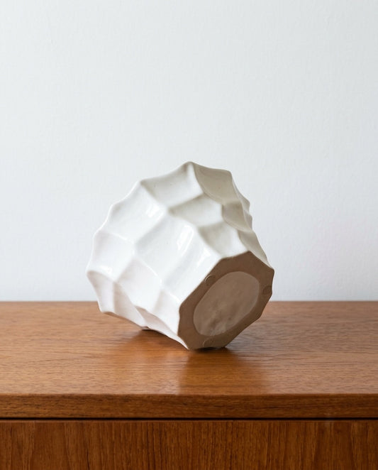 Vaso design scandinavo vintage anni 60 [76bianco]