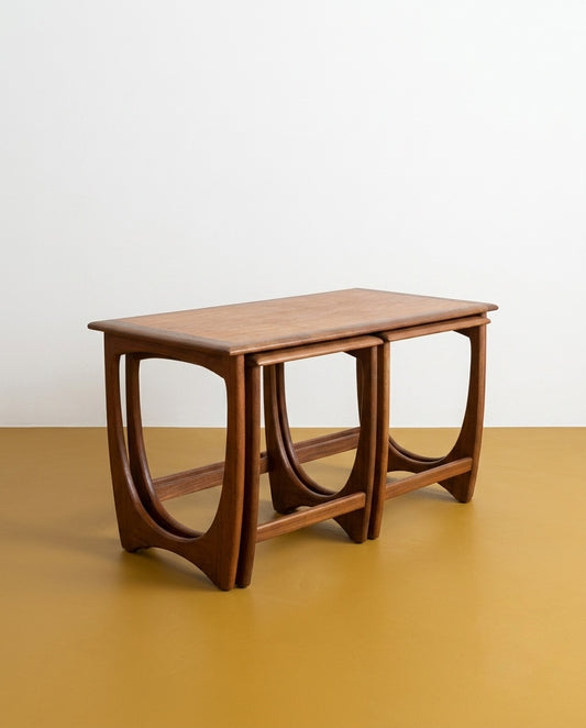 Tavolini tris GPLAN anni '60 in teak | 100cm | 98ig