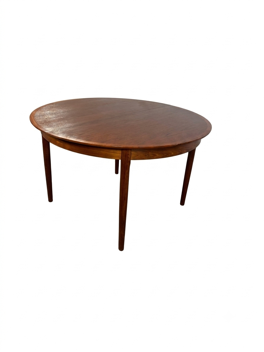 Tavolo rotondo teak Ø121 design danese vintage 1960 | 99ck2463