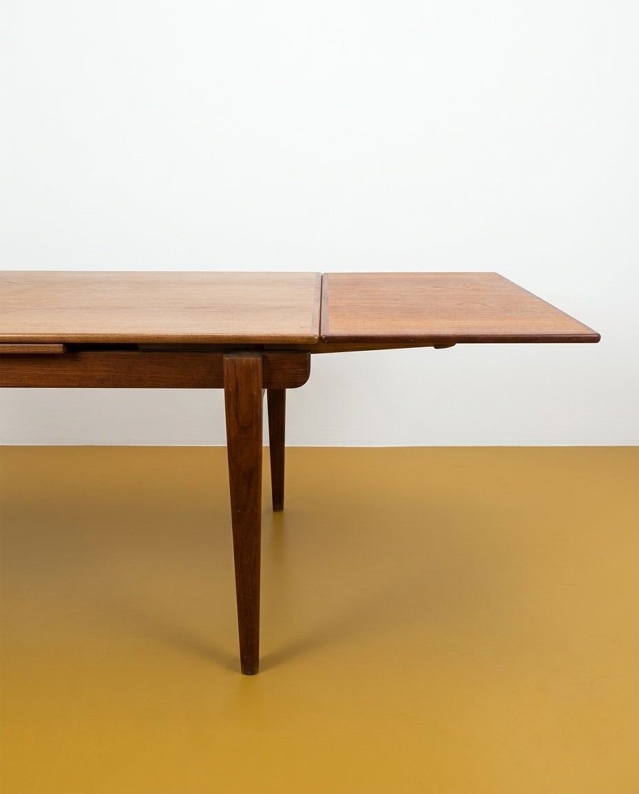 Tavolo Danese Vintage Anni '60 Teak 2 Allunghe | 140cm | 98vnt