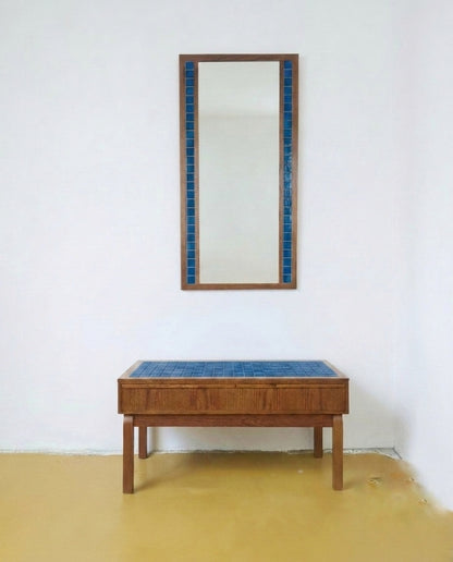 Tavolino + specchio design danese vintage anni 60 | 91cm | lp2