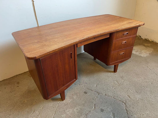 Scrivania Danese Vintage Anni '50 Teak | Piano curvo 143cm | IN ARRIVO A NOVEMBRE