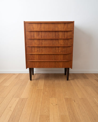 Cassettiera danese vintage anni ‘60 in teak | 6 cassetti | 100fz10901