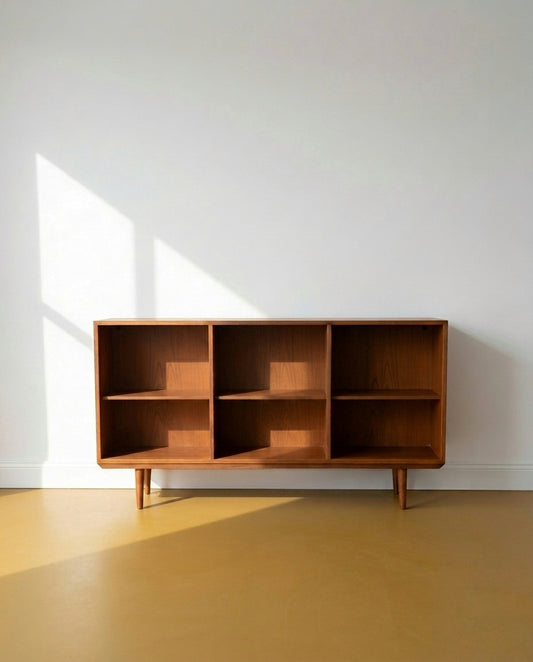 Libreria Scomparti Danese Vintage Anni '50 | Teak 6 Vani | 150cm | 96vnt1