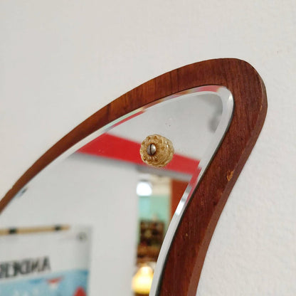 Specchio design danese vintage anni 50 [87j] misure H.60 L.34