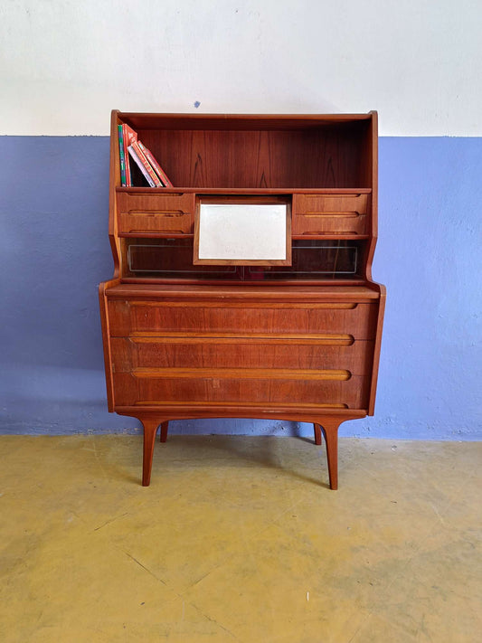 Scrittoio design danese vintage anni 50 [90vnt1] misure L.95 H.137 P.47