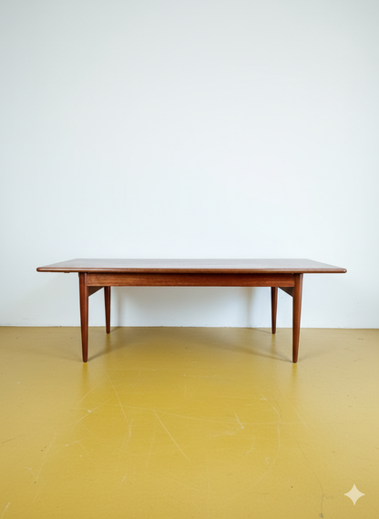 Tavolino Trasformabile Vintage Danese Teak Anni '60 Regolabile