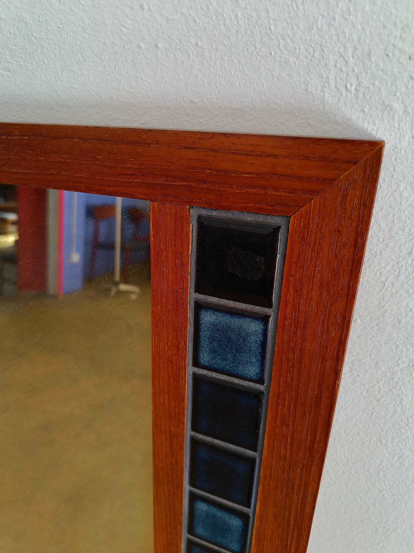 Tavolino + specchio design danese vintage anni 60 [lp2] misure tavolino L.91,5 H.41,5 P.42 specchio H.115 L.59