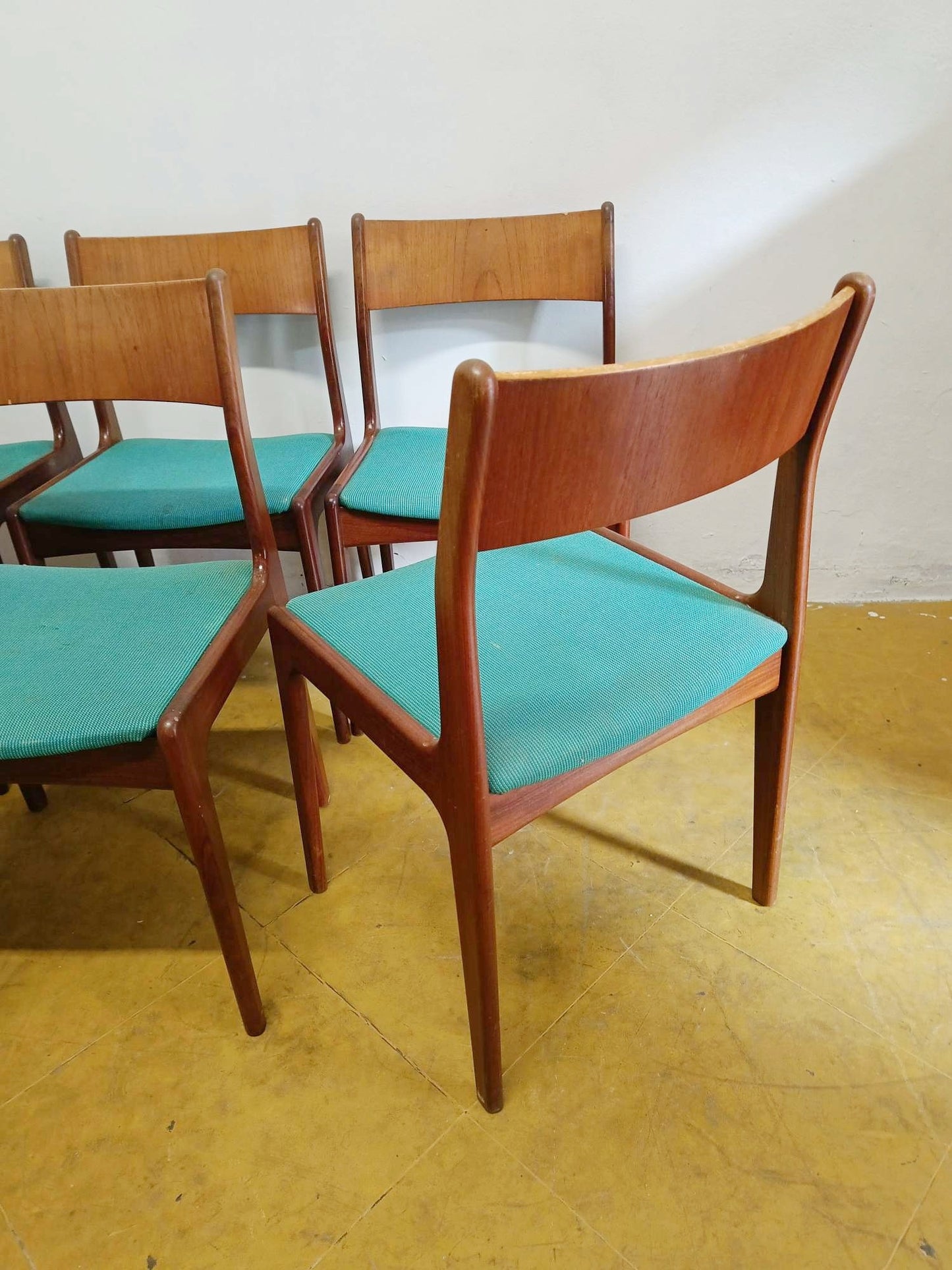 Sedie design danese vintage anni 50 | set 6 sedie