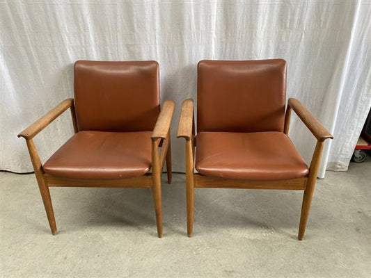 Poltrone Finn Juhl "Senator" design danese vintage [j44199] misure da richiedere