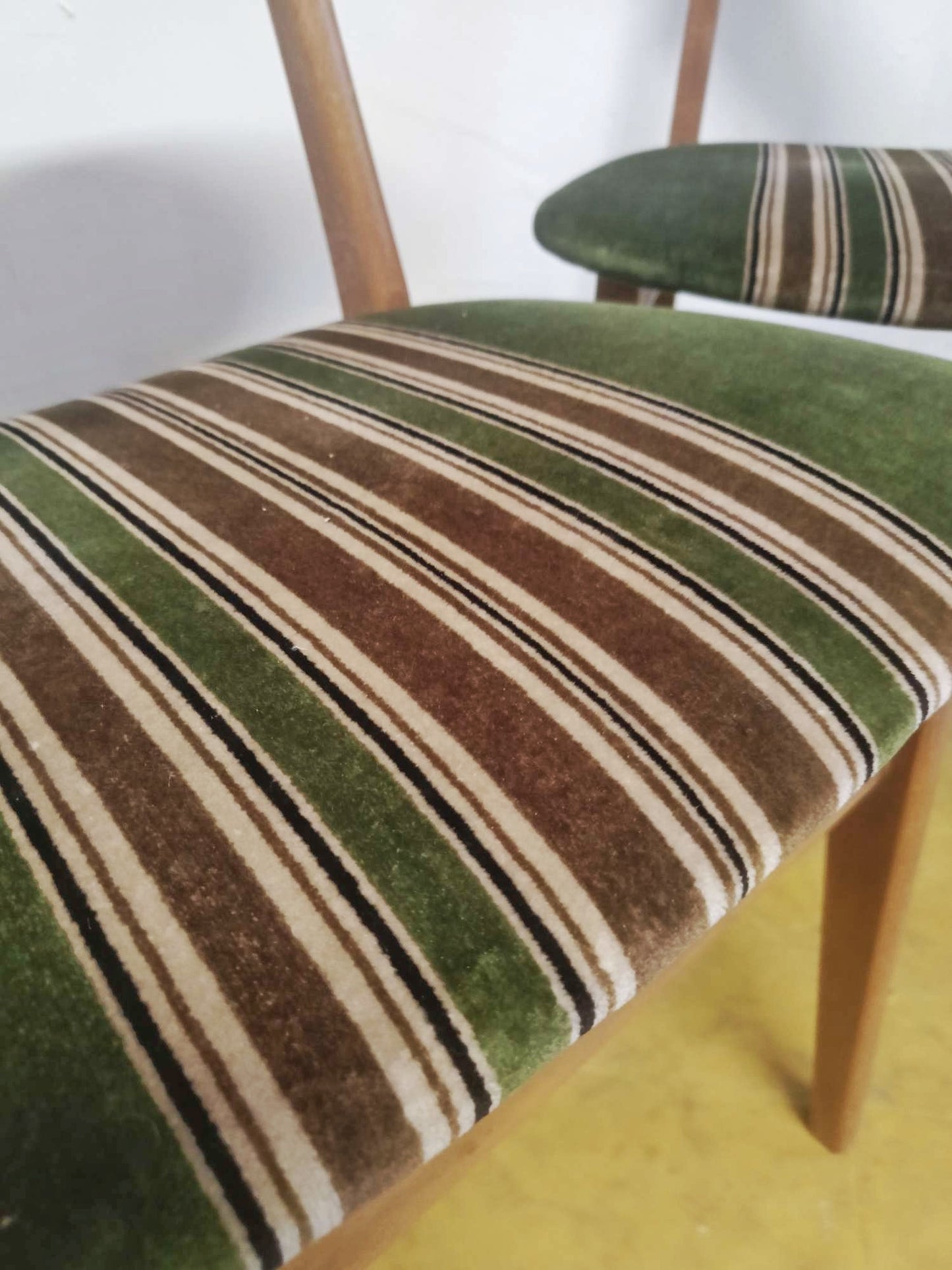 Sedie Farstrup Modello 210 Danesi Vintage Anni '50 Teak | set 2 sedie velluto