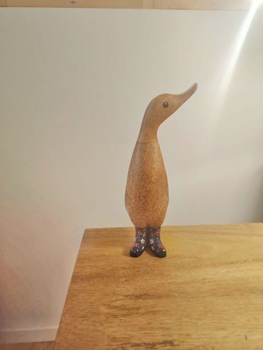 Papera a fiori stivale blu [2]