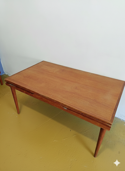 Tavolo rettangolare Allungabile Danese Vintage Anni '60 Teak 150cm