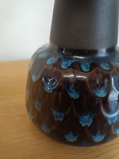 Lampada da tavolo vintage Sohølm danese | ceramica blu
