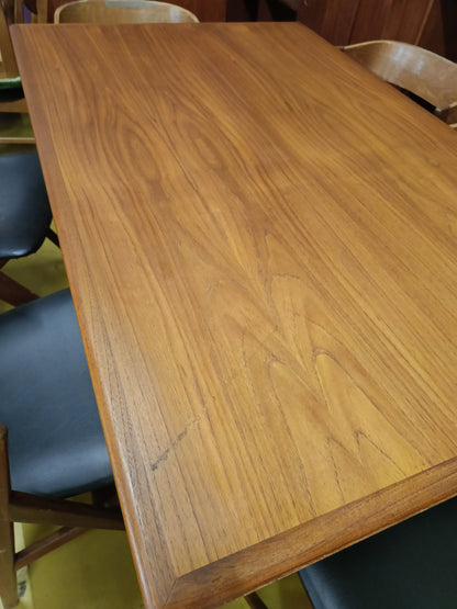Tavolo Danese Vintage Anni '60 Teak 2 Allunghe | 140cm | 97vnt1