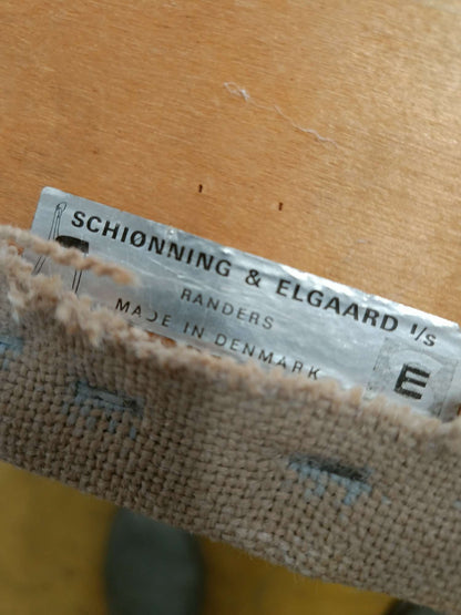 Sedie Schønning & Elgaard Danesi Vintage Anni '50 Teak | set 4 sedie bianche