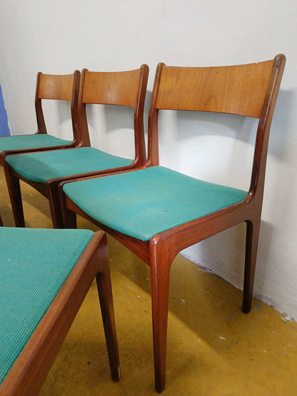 Sedie design danese vintage anni 50 | set 6 sedie