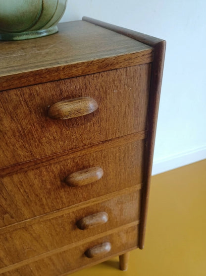 Cassettiera Danese Vintage Anni 50 Teak | 4 Cassetti | 66cm | 94vnt2