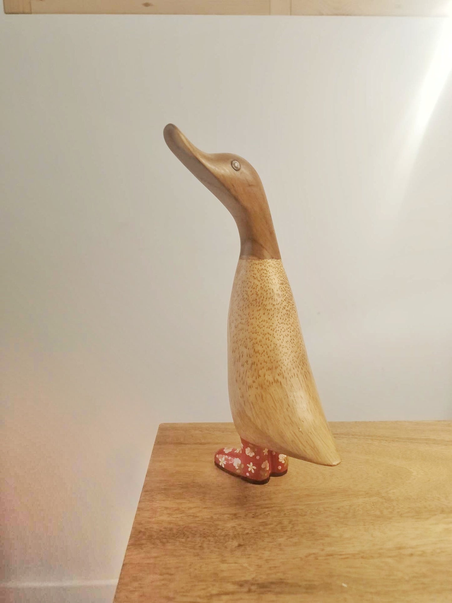 Papera a fiori stivale rossa [1]