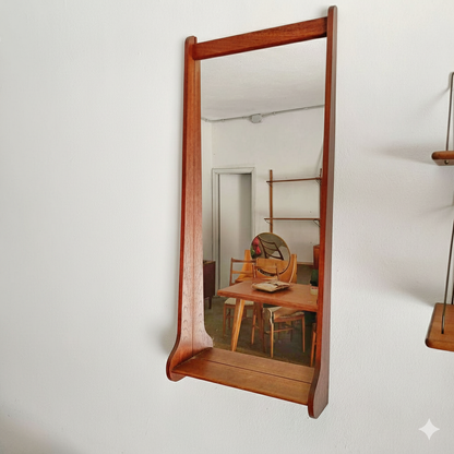 Specchio Pedersen&Hansen vintage design danese anni 50 | 108cm