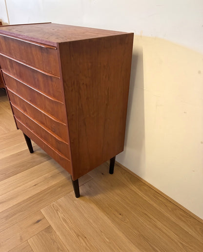 Cassettiera danese vintage anni ‘60 in teak | 6 cassetti | 100fz10901