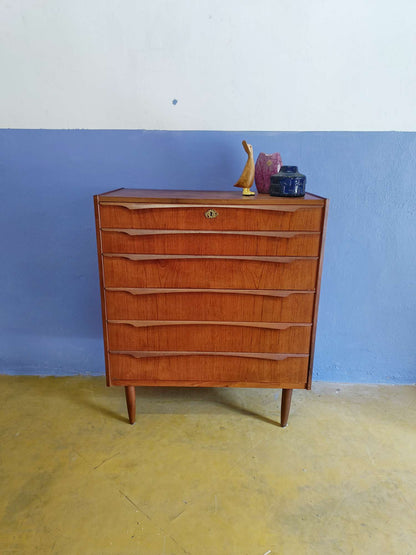 Cassettiera design danese vintage anni 50 [90st2] misure L.90 H.106 P.45 * IN FASE DI RESTAURO *