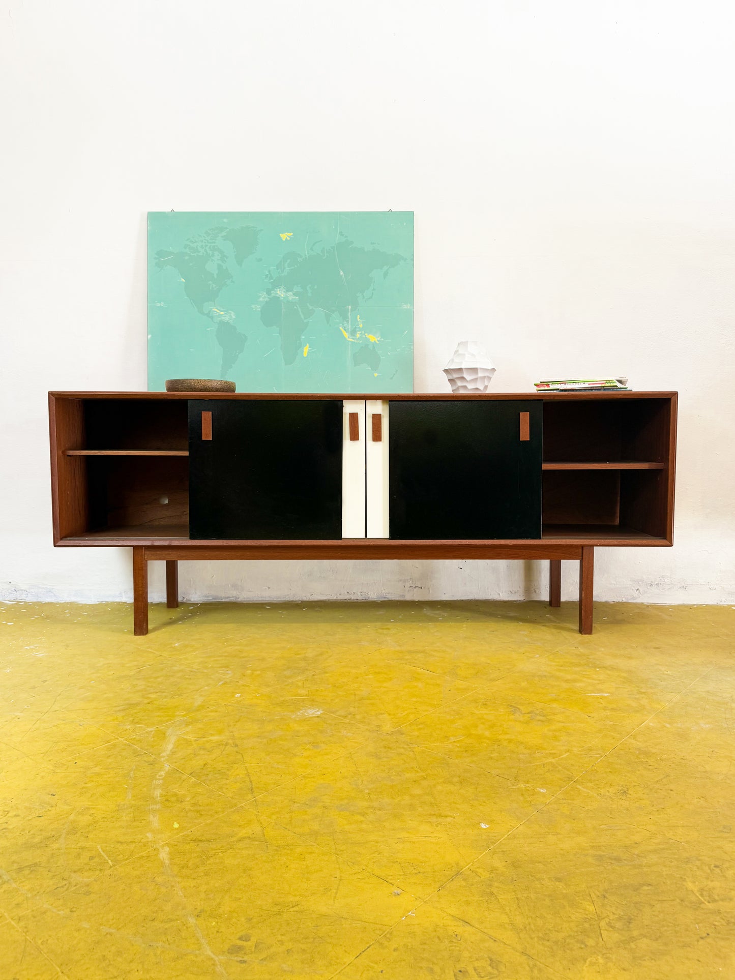 Sideboard design danese vintage anni 50 [87c-vnt] misure L.199 H.76 P.49