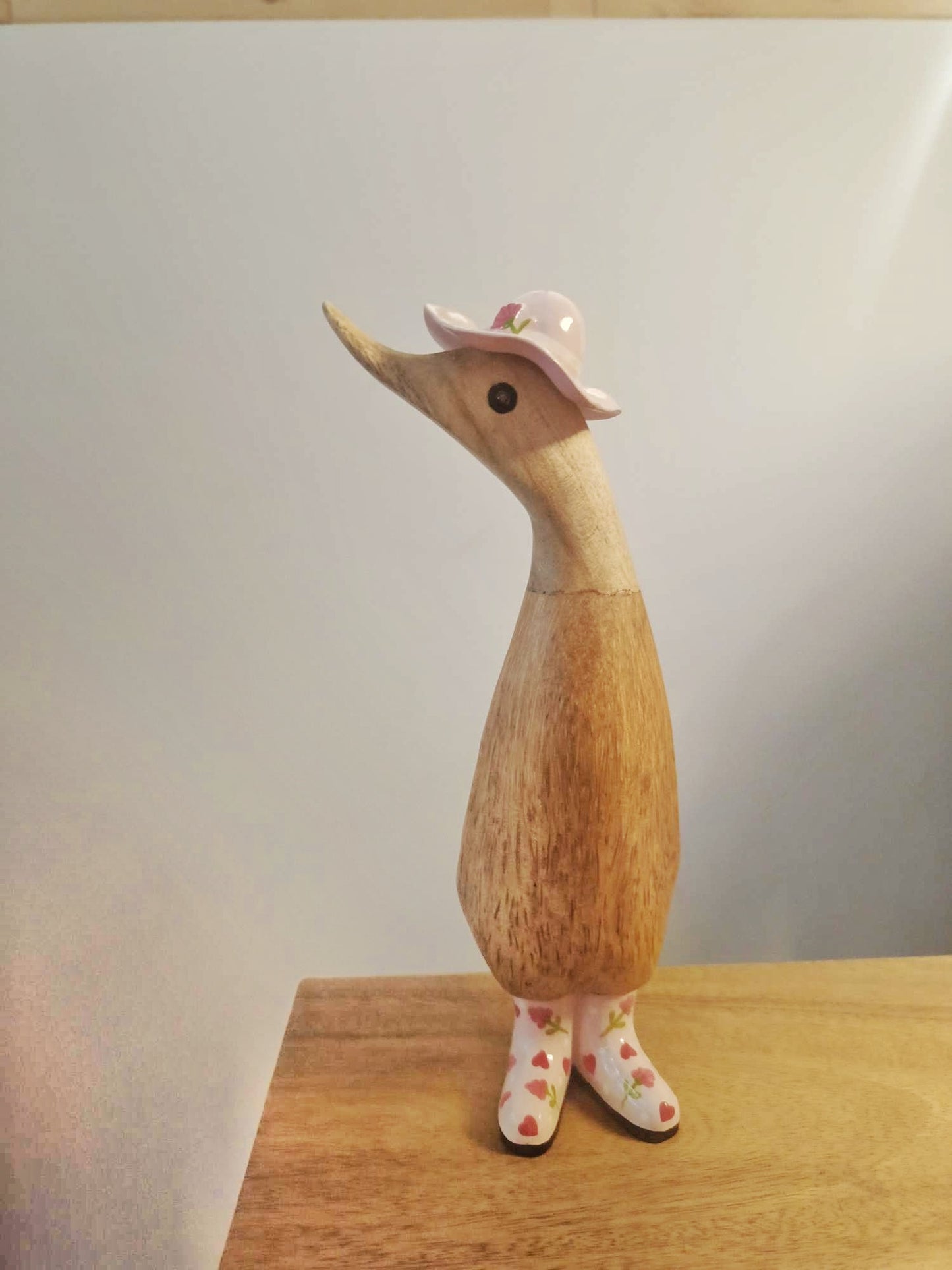 Papera a fiori stivale con cappello rosa [2]