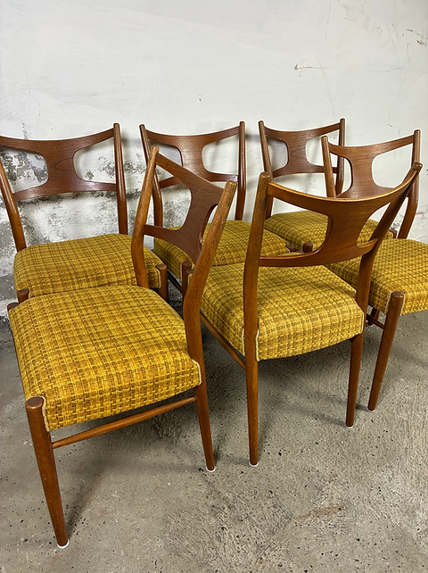 Sedie Kurt Østervig teak e faggio design danese vintage anni 60 [ck2222]