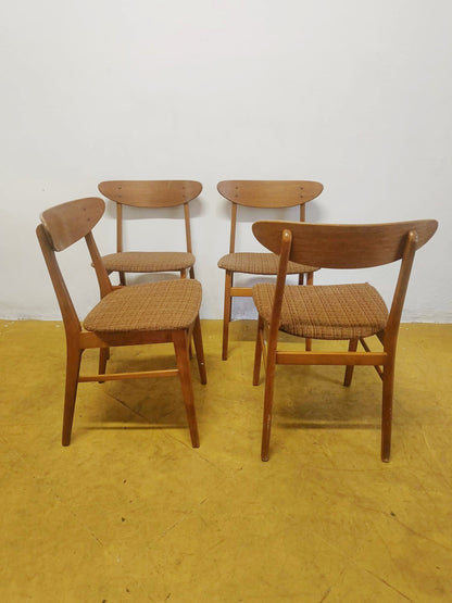 Sedie Farstrup Modello 210 Danesi Vintage Anni '50 Teak | set 4 sedie