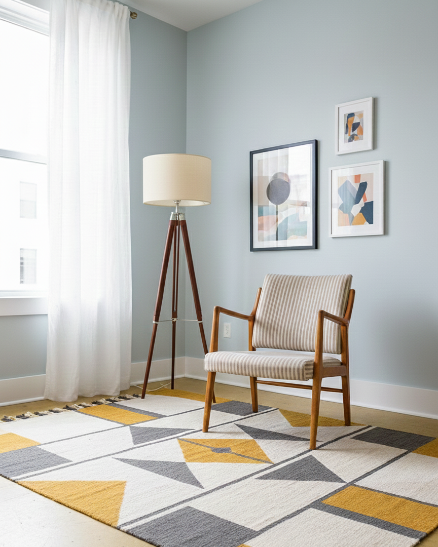 Poltrona Svedese Vintage Anni '50 Betulla Linee Essenziali