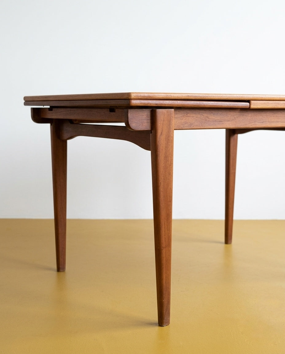 Tavolo Danese Vintage Anni '60 Teak 2 Allunghe | 140cm | 98vnt