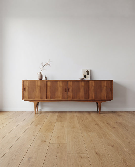 Sideboard danese 220cm vintage anni 60 in teak | P. Westergaards Møbelfabrik  | 100dmdk