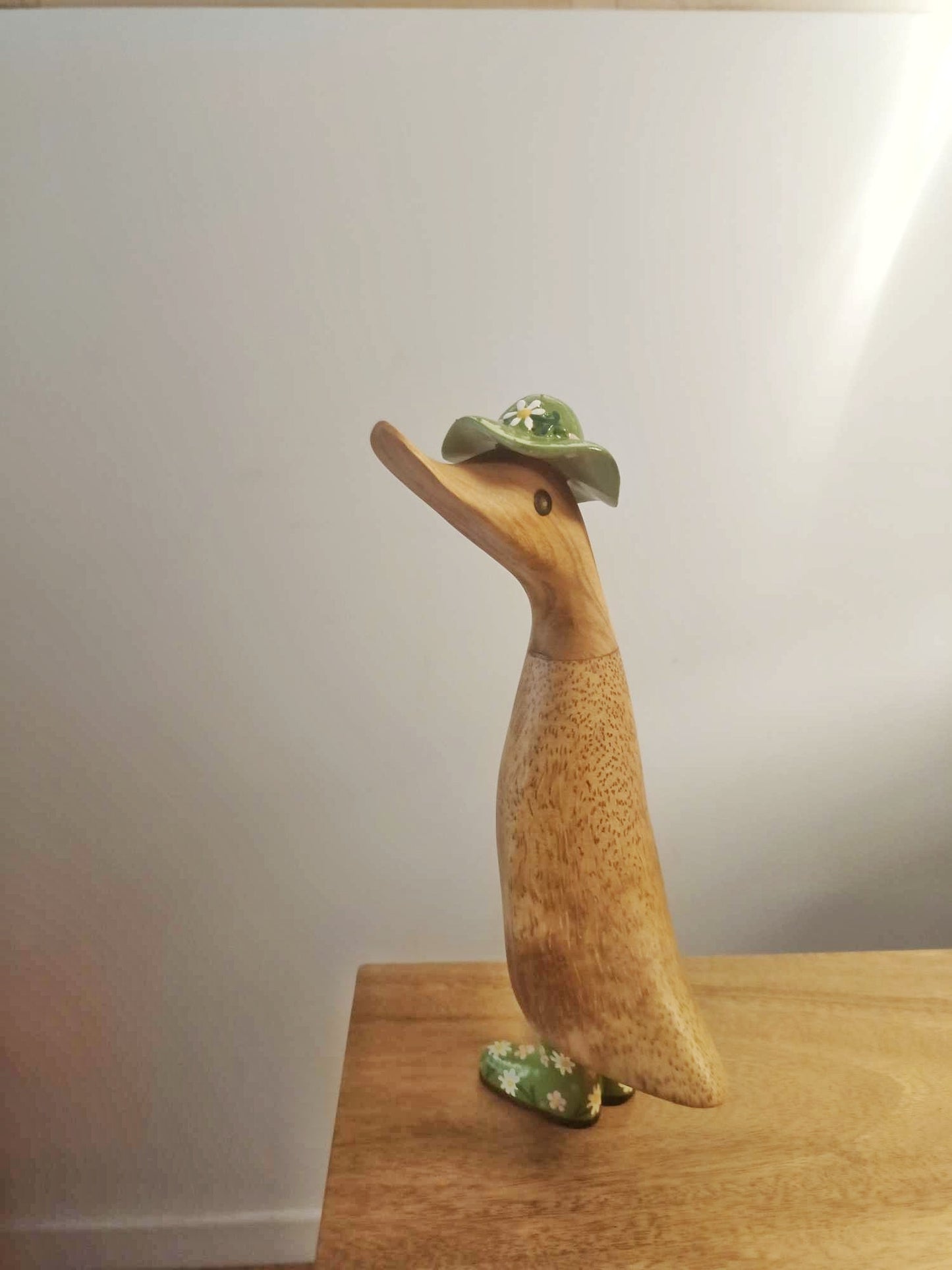 Papera a fiori stivale con cappello verde [2]