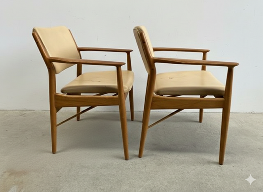 Sedie Arne Vodder vintage design danese anni 60 [j44270] misure su richiesta