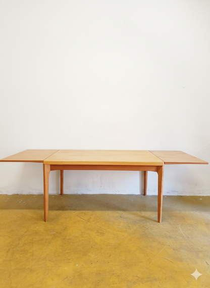 Tavolo Henning Kjærnulf rettangolare allungabile Danese Vintage Anni '60 Quercia 139cm