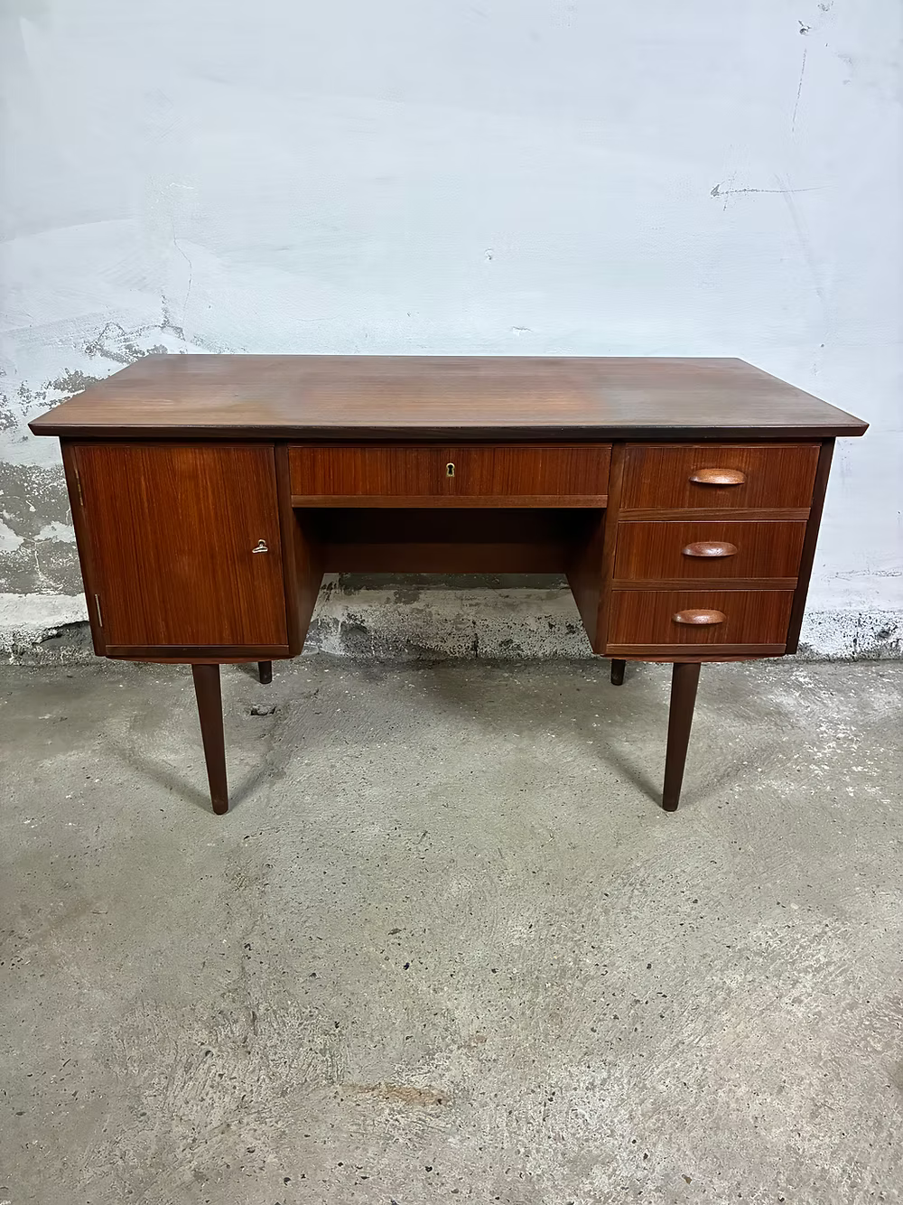 scrivania centro teak 125cm
