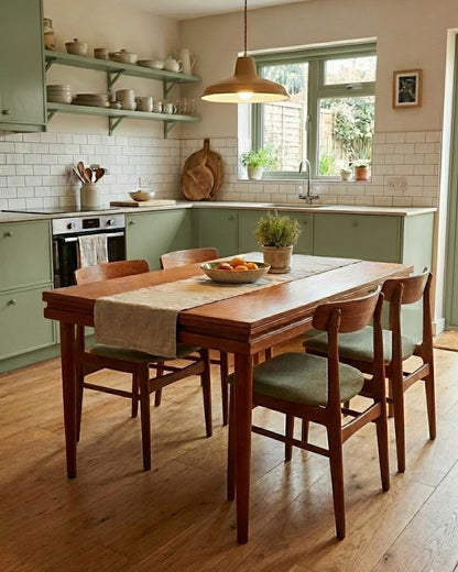 Tavolo rettangolare Allungabile Danese Vintage Anni '60 Teak 150cm