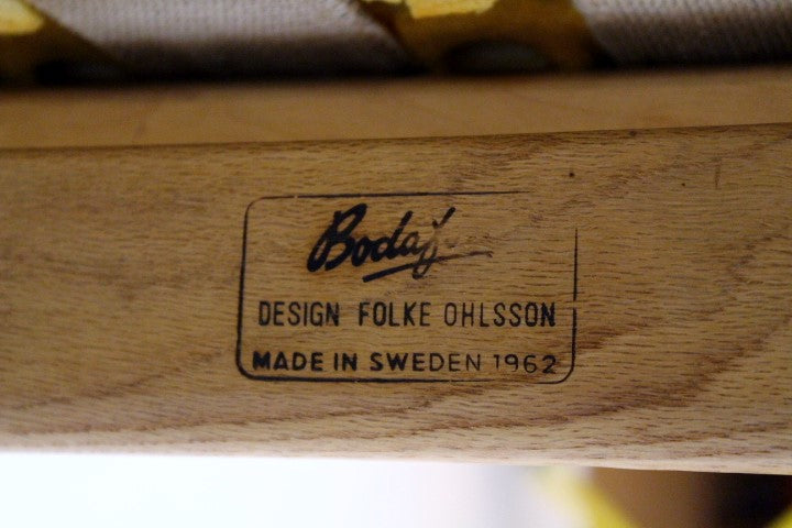 Poltrona Folke Ohlsson per Bodafors design svedese vintage anni 60 [sw11449]