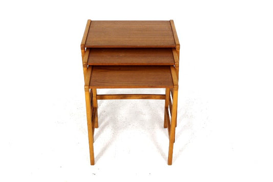Tavolini tris design danese vintage anni 50 [sw11793]
