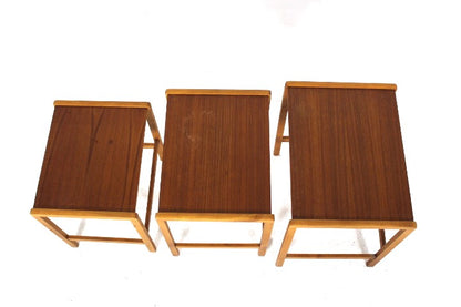 Tavolini tris design danese vintage anni 50 [sw11793]