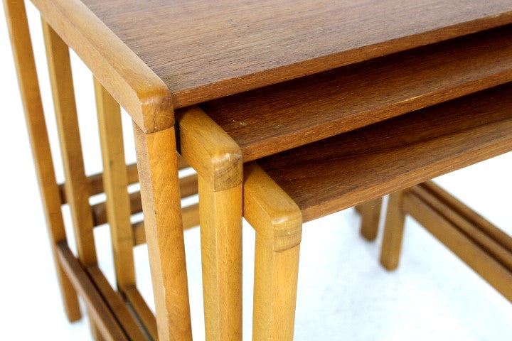 Tavolini tris design danese vintage anni 50 [sw11793]